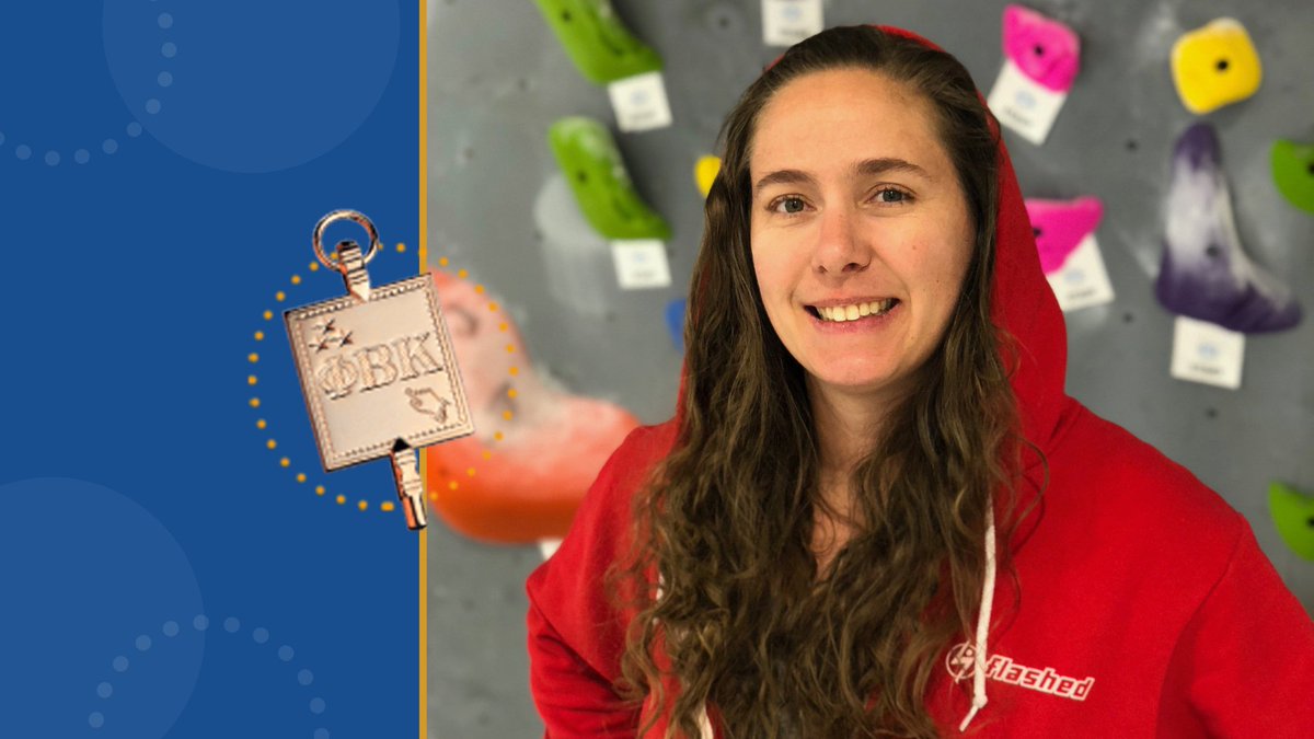 A rock climber, writer, and the owner of <a href="/kiltergrips/">Kilter Grips</a>, #PBKMember Jackie Hueftle is our latest Behind the Key feature! Learn how she uses her liberal arts education from <a href="/CUBoulder/">CU Boulder 🦬</a> in the world of rock climbing, (and about her work on the #Olympics) at pbk.org/Jackie-Hueftle