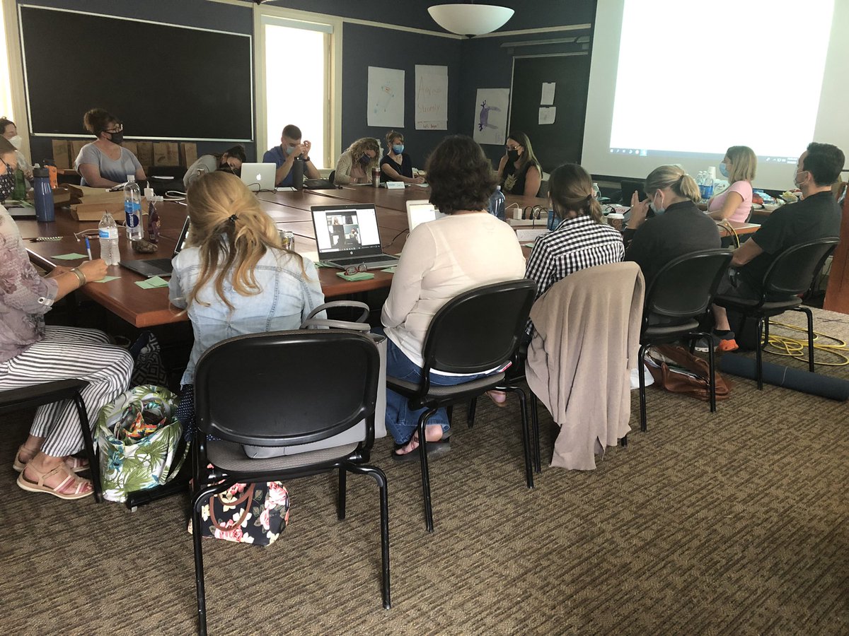 DrewTEACHnj's tweet photo. Great stories on family dynamic written by Ms. Lauren Sherburne @MrsSherburne  #Authorschair #writing #summerinstitute @writingproject @teachKHT @gpankiewicz @msginadimaggio @debrajcoen @MissLATeach https://t.co/d997W64hfu