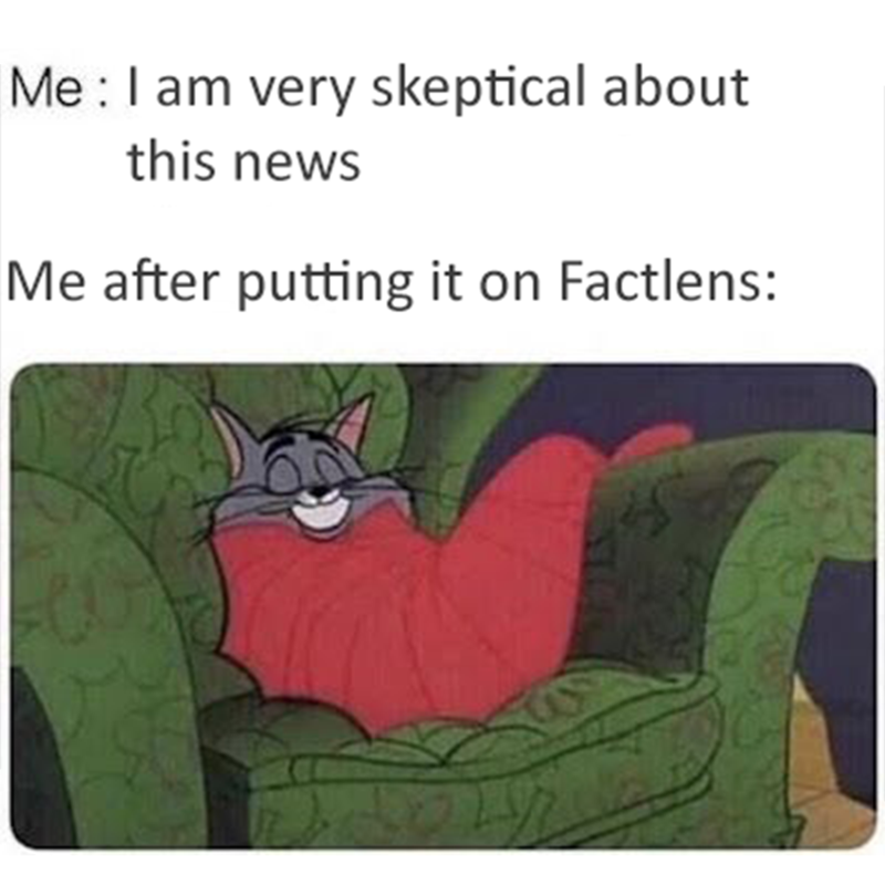 Candider_'s tweet photo. Rest easy knowing you can find the truth with Factlens 😴

Download Candider App - https://t.co/is6N0kY1aA

#fakenews #fakenewsindia #factcheck #ManipulatedMedia #Manipulator https://t.co/B5wYhyMIQ3
