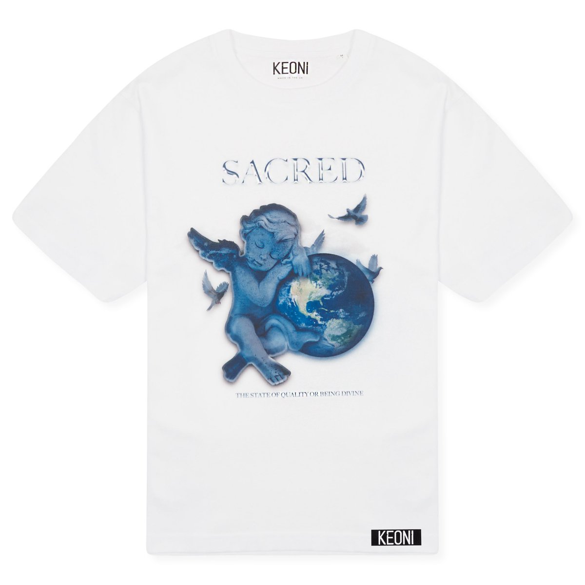 keonilondon's tweet photo. ✨sneak preview✨
Introducing our new ‘SACRED’ T-Shirt in White – 09.08.21 📅
Sizes S – XL 🖤
https://t.co/R20wcwqVsF 🌐
.
#keoni #keonilondon #SS21 #newdrop https://t.co/lrMc9v6Dzq