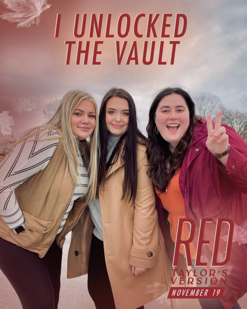 bianca_hobbs_'s tweet image. It feels like a perfect night to crack @taylorswift13 easter eggs with your best pals @ashleywburn @oliviamstone 

@taylornation13 
#iunlockedthevault 
#RedTaylorsVersion