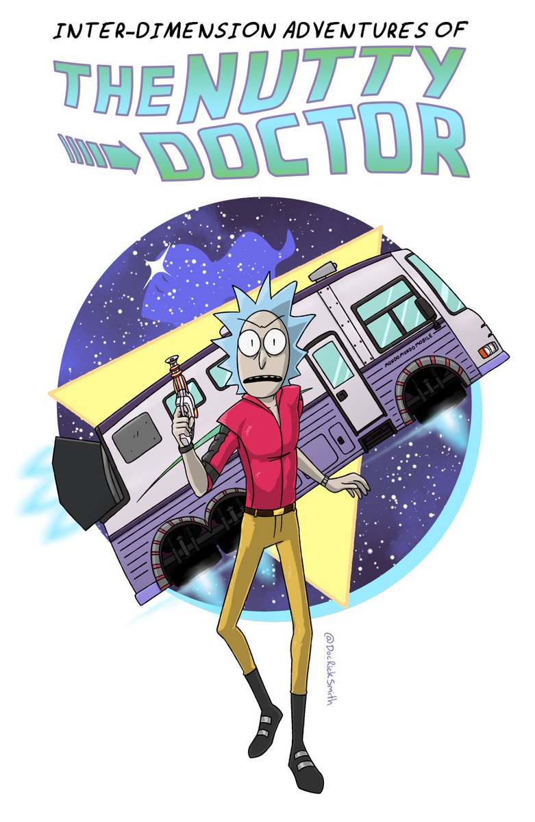 docricksmith's tweet photo. Sonic raygun, gonna be a superstar~ #RickAndMorty #NuttyDoc https://t.co/G3zevNAABt