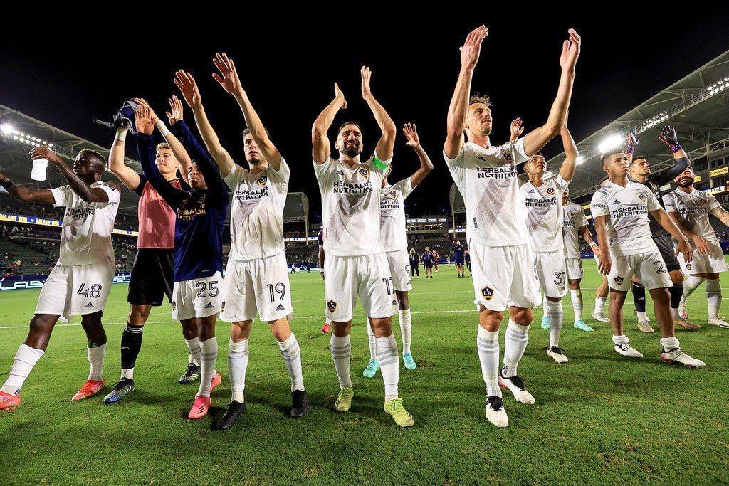 Second win in a row with a solid team performance 💪🏿😊✌🏿
Clean sheet on top of that 😁🔨
Focus on the next game 
<a href="/LAGalaxy/">LA Galaxy</a> 🔵⚪️🟡 #LAGalaxy
