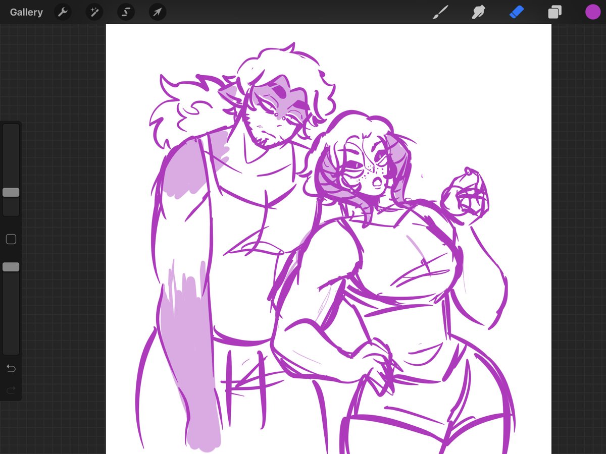 AstroHexArts's tweet photo. Colored maid Benji (+ doodle of his parents) https://t.co/y06SeObogi