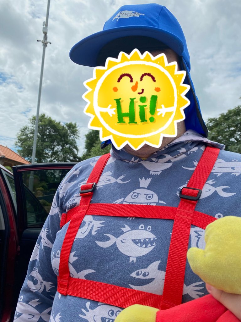 Daddy took me out in the car. We went a long way. Woolly came too 😁. #abdlboy #abdl #ageplayer