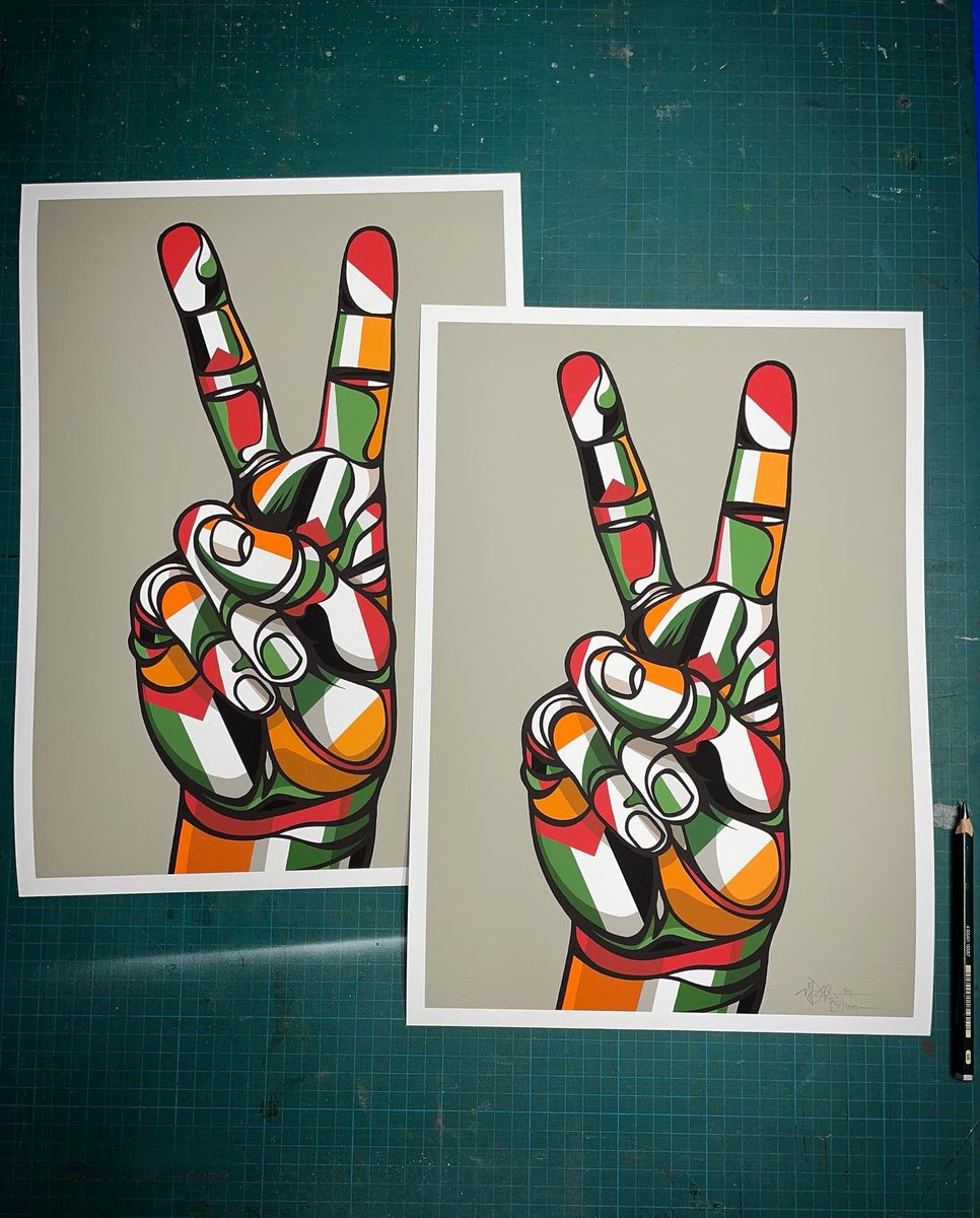 ‘Leave the kids out of it’
—-
This is a ltd. edition of 100
Signed embossed and numbered. 
Available on Morgan.ie
—-
The NFT of this is on @withFND 
The buyer gets a A2 A.P
Once all prints are sold, the files will be destroyed making the NFT unique. Thanks. M.