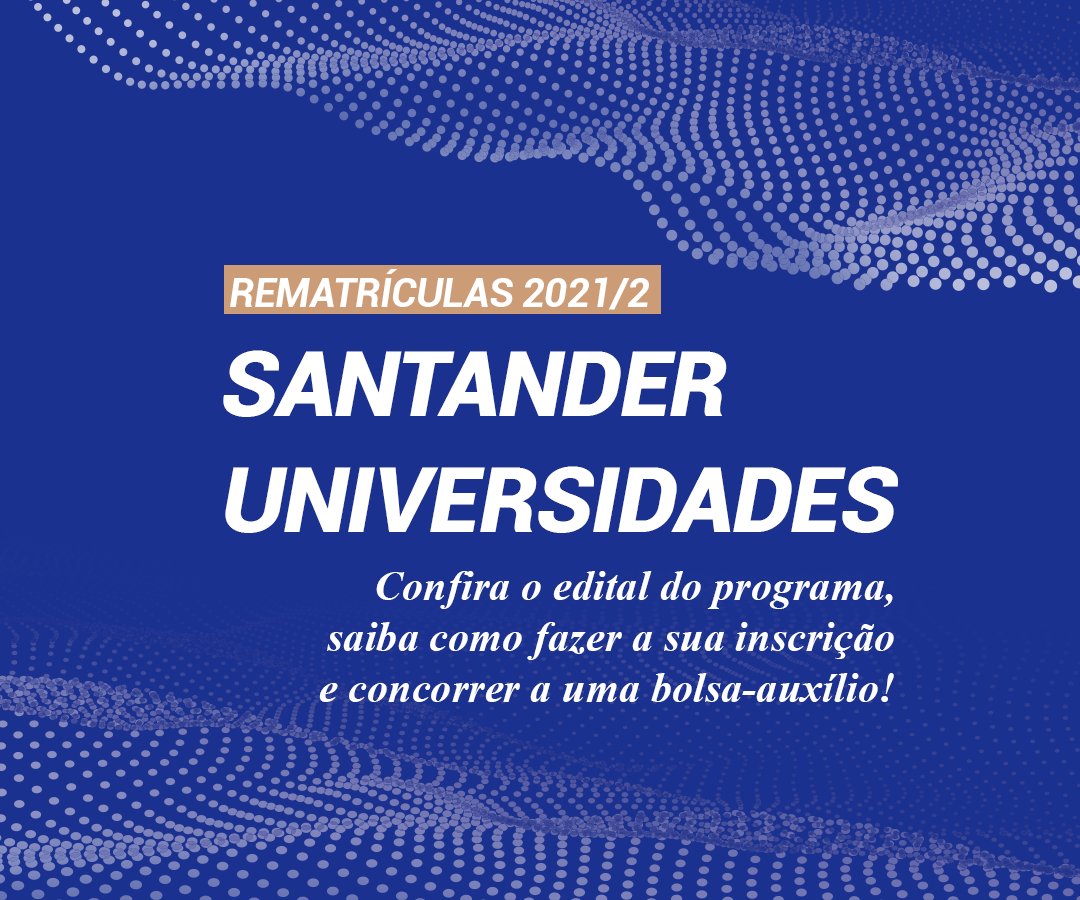 Unisinos's tweet photo. Além da possibilidade de financiar o valor da sua mensalidade, neste semestre você pode receber uma bolsa-auxílio do Santander Universidades, por meio do Programa Santander Graduação.  📖🔍 

Acesse o Minha Unisinos e saiba mais: https://t.co/YcFynF7x91 https://t.co/WHMi13P7Gj