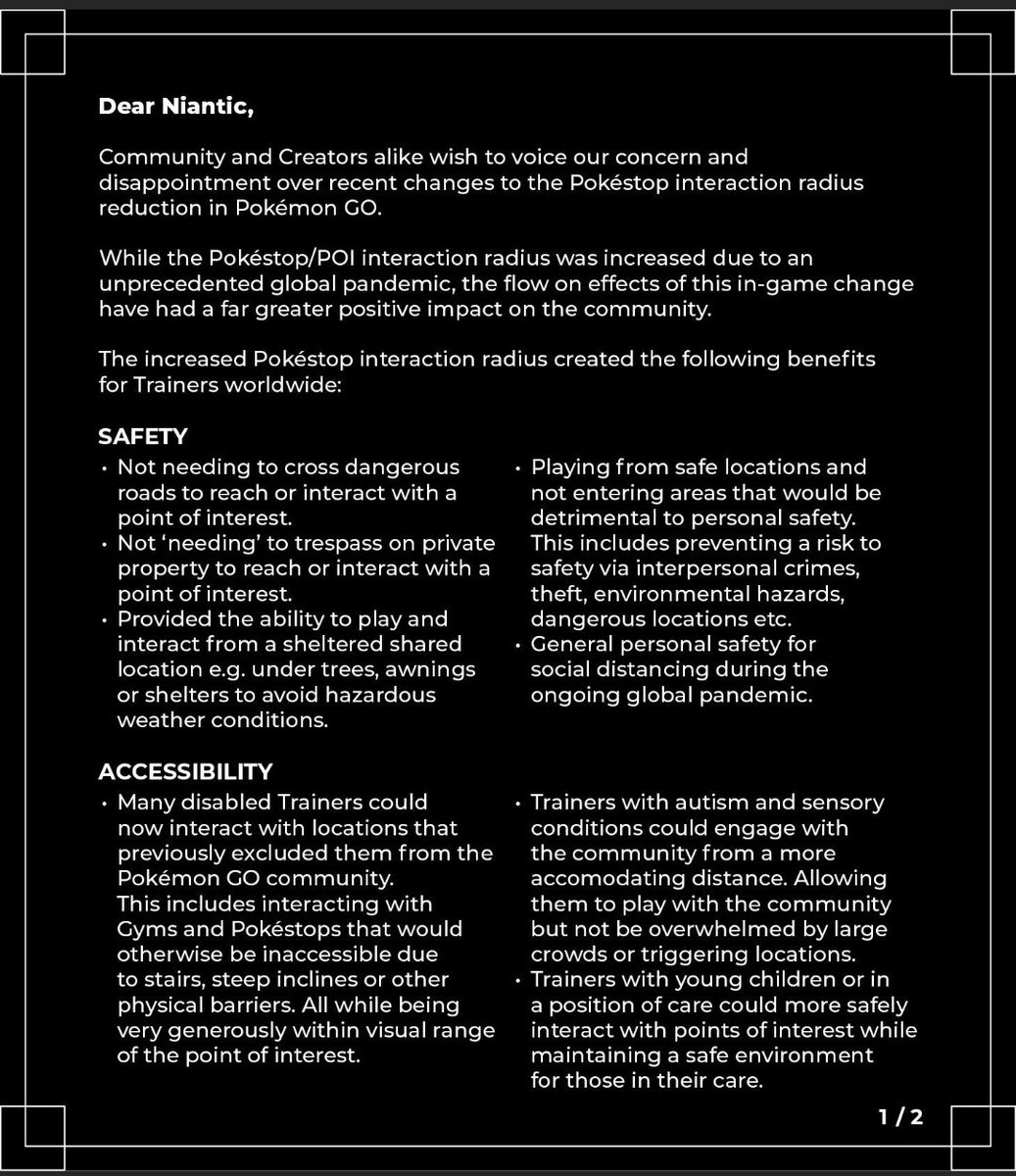 BulbaQuest's tweet image. Dear
@NianticLabs @PokemonGoApp @Pokemon @johnhanke

With all due respect and with love and concern, please #HearUsNiantic ❤️

#PokemonGo