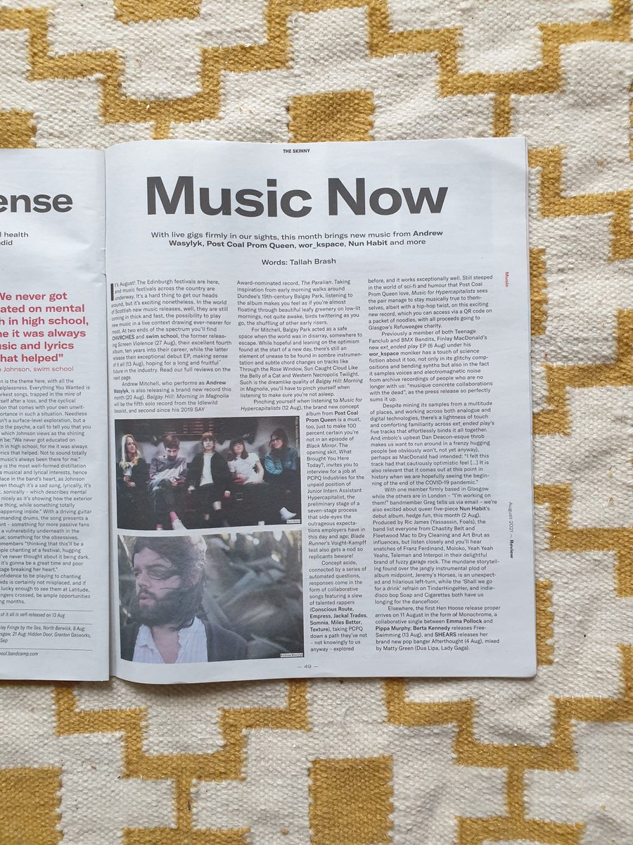 We're in print! Tyvm <a href="/theskinnymag/">The Skinny</a> xx