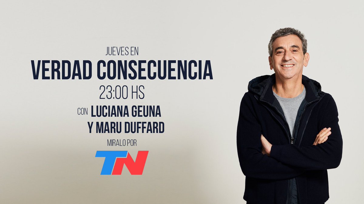 RandazzoF's tweet photo. 📺 Esta noche estaré conversando en #VerdadConsecuencia por @todonoticias.

¡Los espero! 🙌 https://t.co/OAfEqPFYmM