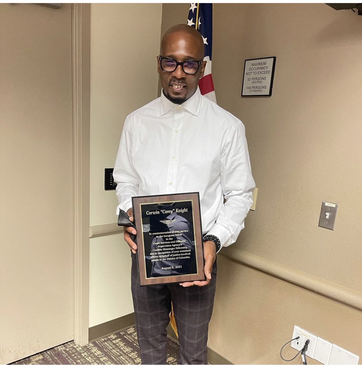 Congratulations to our Founder and CEO <a href="/KnightCorey/">Corey Knight</a> who was honored today by the Court Services and Offender Supervision Agency (CSOSA) for his outstanding leadership and service to returning citizens in DC. We’re so proud of you, Corey! 🥳