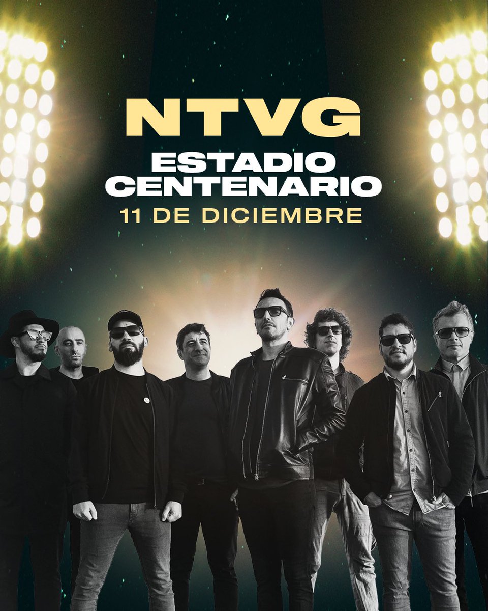 Vuelven los shows! 🤘🏻🎸🎉 ⁃ NO TE VA GUSTAR - 🗓 11 de diciembre 📍 Estadio Centenario 🎫 Próximamente entradas en venta . . . . #ntvg #notevagustar #am #amproductora #shows #showsuruguay #estadiocentenario