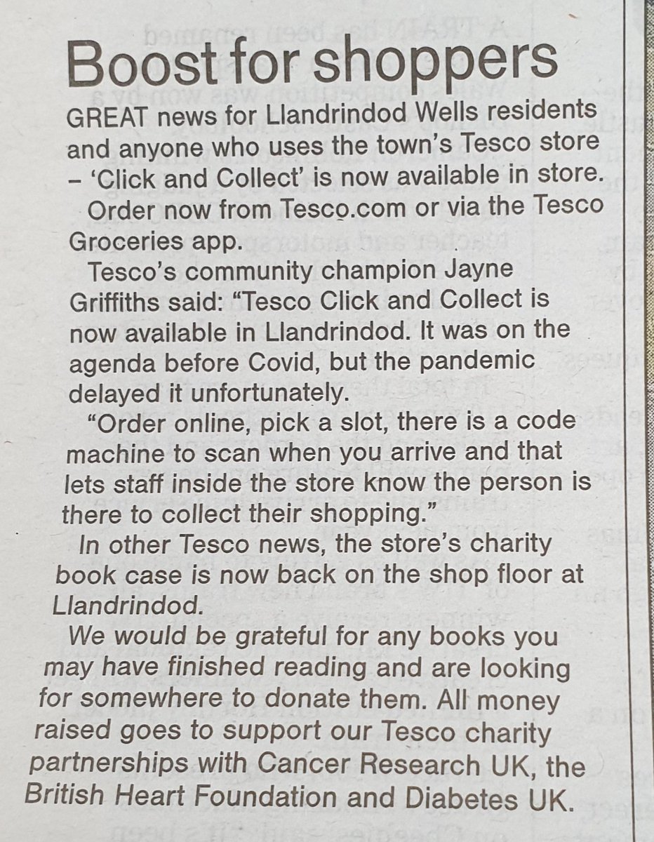 Jayne Griffiths MBE (@jaynegriffith11) on Twitter photo Tesco Llandrindod Wells
Thank you for the write up π
<a href="/CountyTimes/">Powys County Times</a> @leeandclare2011 <a href="/headcaseymike/">Mike Casey-Head</a> <a href="/tesconews/">Tesco News</a> Tesco Llandrindod Wells
Thank you for the write up π
<a href="/CountyTimes/">Powys County Times</a> @leeandclare2011 <a href="/headcaseymike/">Mike Casey-Head</a> <a href="/tesconews/">Tesco News</a>