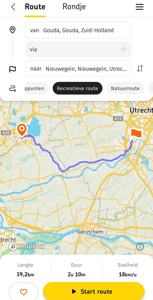 Het is zover: we zijn live met nieuwe app! Meedraaiende kaart, back-on-track, meerdere via-punten, veerpontjes ontwijken, oplaadpunten tonen op de kaart: veel van jullie wensen hebben we kunnen inwilligen! Zie fietsersbond.nl/routeplanner-d…
