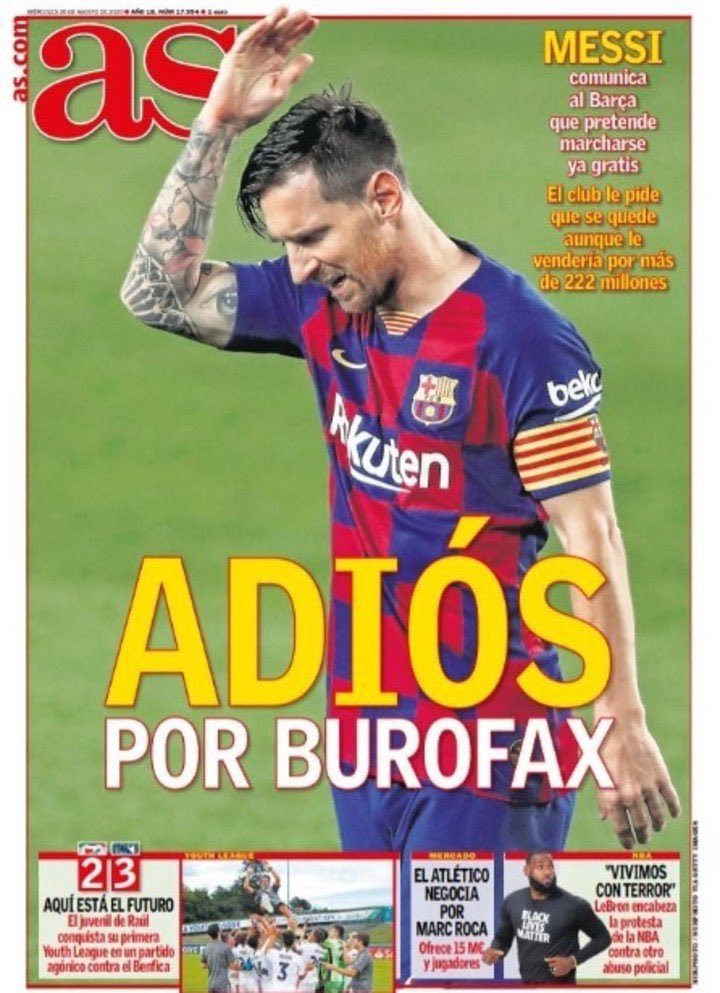 TitularesDMier's tweet photo. Y a mi esto de Messi, el Barcelona y Laporta me suena… https://t.co/JeZ5tvPEnN