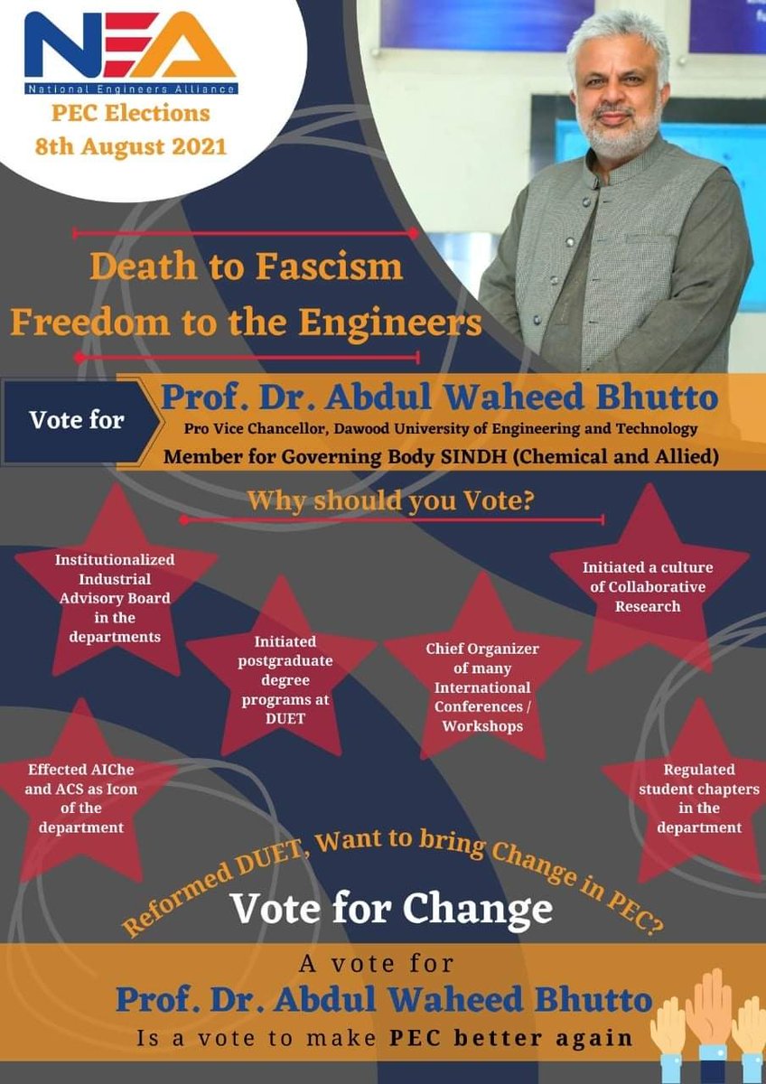 AzkaSid's tweet photo. Silence allows exploitation....
Vote and support @AWBhutto in upcoming PEC elections...
#Vote4AbdulWaheedBhutto 
#PECElections https://t.co/WA0JqA0Gru