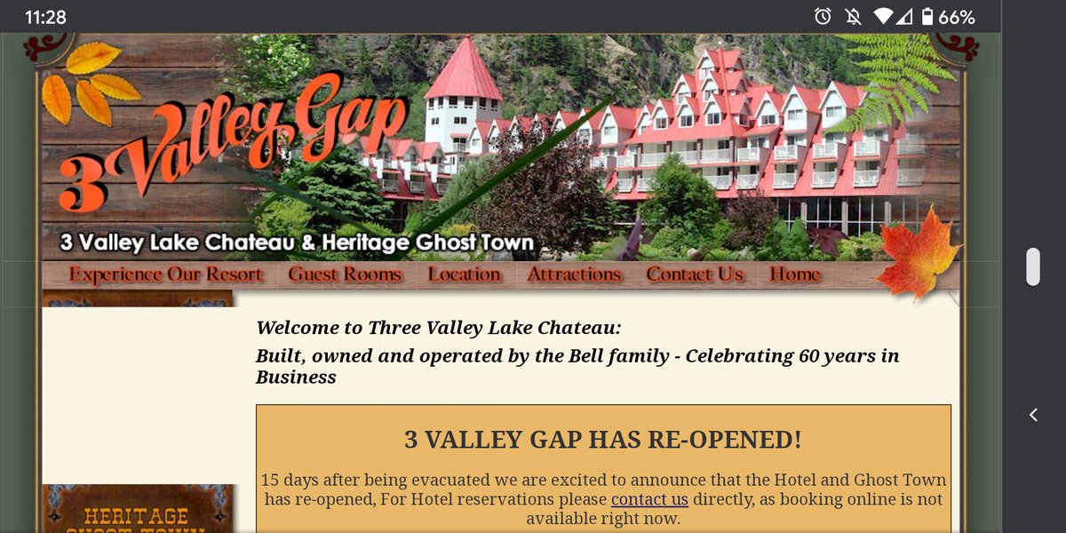 ThruGiftShop's tweet photo. After 15 days of evacuation due to forest fires, @ThreeValleyGap Lake Chateau and Ghost Town had reopened! Unfortunately we missed our planned stay, but will try to rebook for a visit soon!

#britishcolumbia #forestfires https://t.co/BvLlWEbqiB