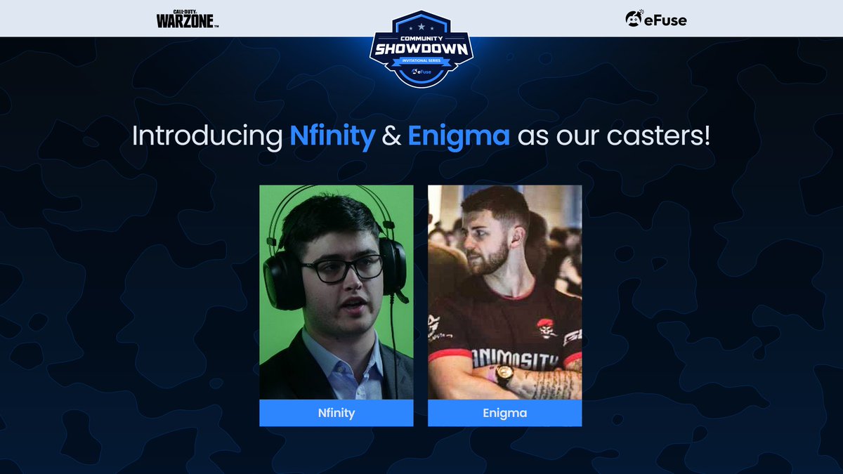 erenaGG's tweet photo. The casting duo of @NfinityBL and Enigma are BACK for our top eRena earners #CommunityShowdown 🤩
🕒3pm ET start-time
🪂 8x Mini-Royale Private Matches
🎙 https://t.co/DVVWMbekZ0 https://t.co/NpD7r95FCs