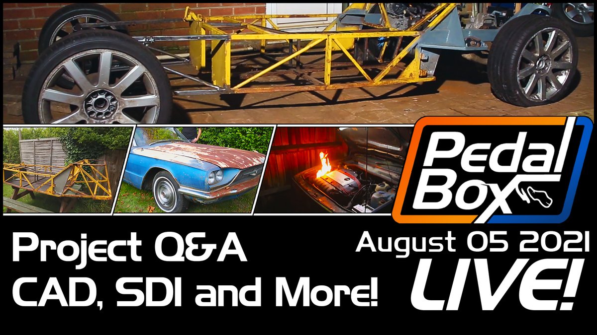 PedalBoxShow's tweet photo. We're live at 2030 BST with some CAD and bit of SD1 news and more!
https://t.co/34BxfVHghd
Tune in for some chat with us about all sorts tonight

#pdelboxshow #pedalboxlive #funisbetterthangood #rover #sd1 #kitcar #projectcar #classiccar #cartwitter https://t.co/DYznF41PnG