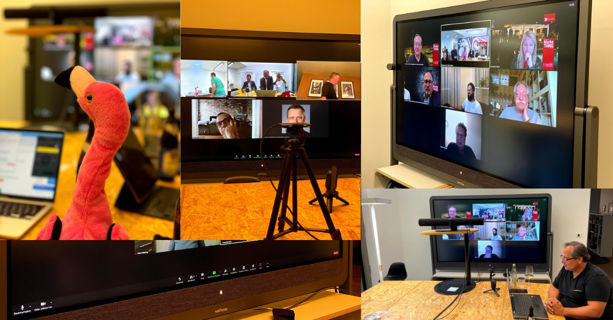 straightr's tweet photo. Die #MarkeTHING Week 2021 ist im Endspurt. Spannende Themen sind vorgetragen und diskutiert. Der German Mittelstand e.V. hat mit dieser Reihe einen modernen Hybrid-Event hervorgebracht, vor Ort bei @straightr - virtualisiert mit #Zoom und #Weframe https://t.co/0v1eaJUmAs