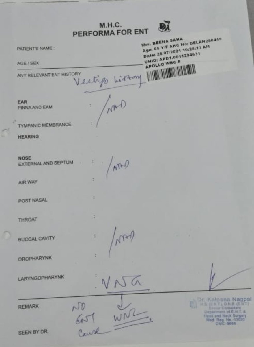 b_raj007's tweet photo. @DrKalpanaNagpa2 @drsangitareddy @ApolloHospDelhi @apollohospital1 @ApolloInter @aajtak @ZeeNews @indiatvnews Dr.Kalpana Nagpal(ENT-Apollo)doesn't pay attention to patients. She concluded all OK whereas another doctor just 4-5 days later, diagnosed severe fungal infection https://t.co/HFXDaj1cR4