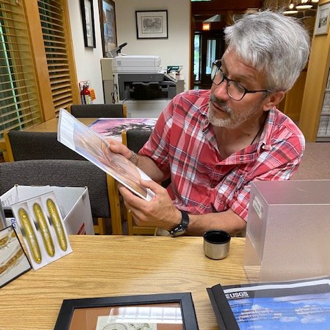aplusastudio's tweet photo. Back from an #artistresidency awarded by the @sciencemuseummn. I gathered information on the @scwrs_mn & will create #art -- including my Narrative Collages -- that will express #SCWRS's important work. Thank you #sciencemuseumMN for this wonderful opportunity.@stcroix360 @EMWREP https://t.co/XcbE6D5Fo5