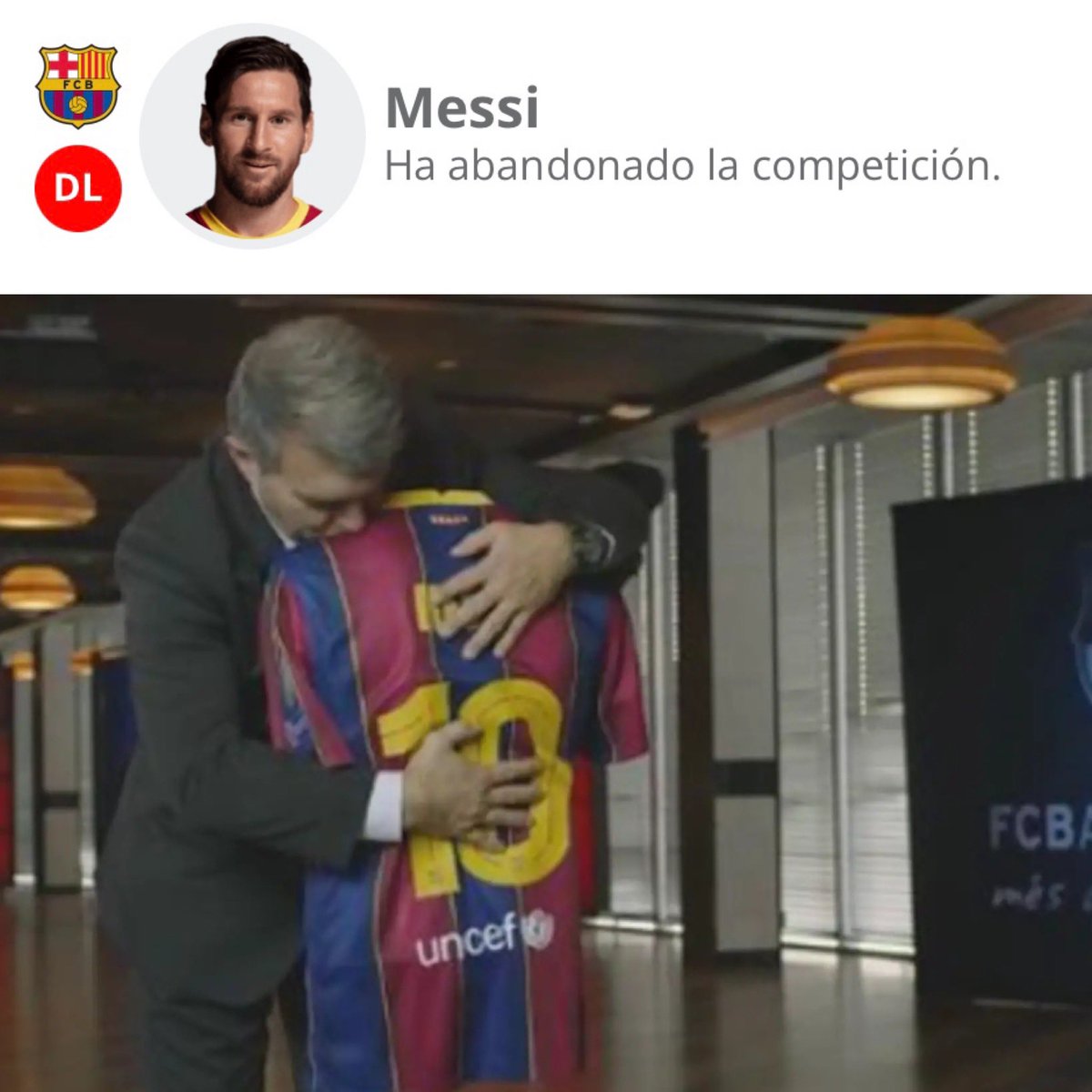 ¿Cuántos de vosotros lo habíais fichado ya? 🎻🎻🎻 #Messi