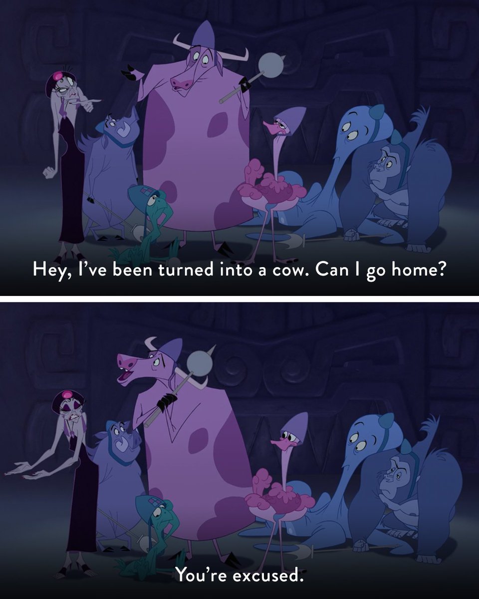 Disney's tweet image. Udderly hilarious! 🤣