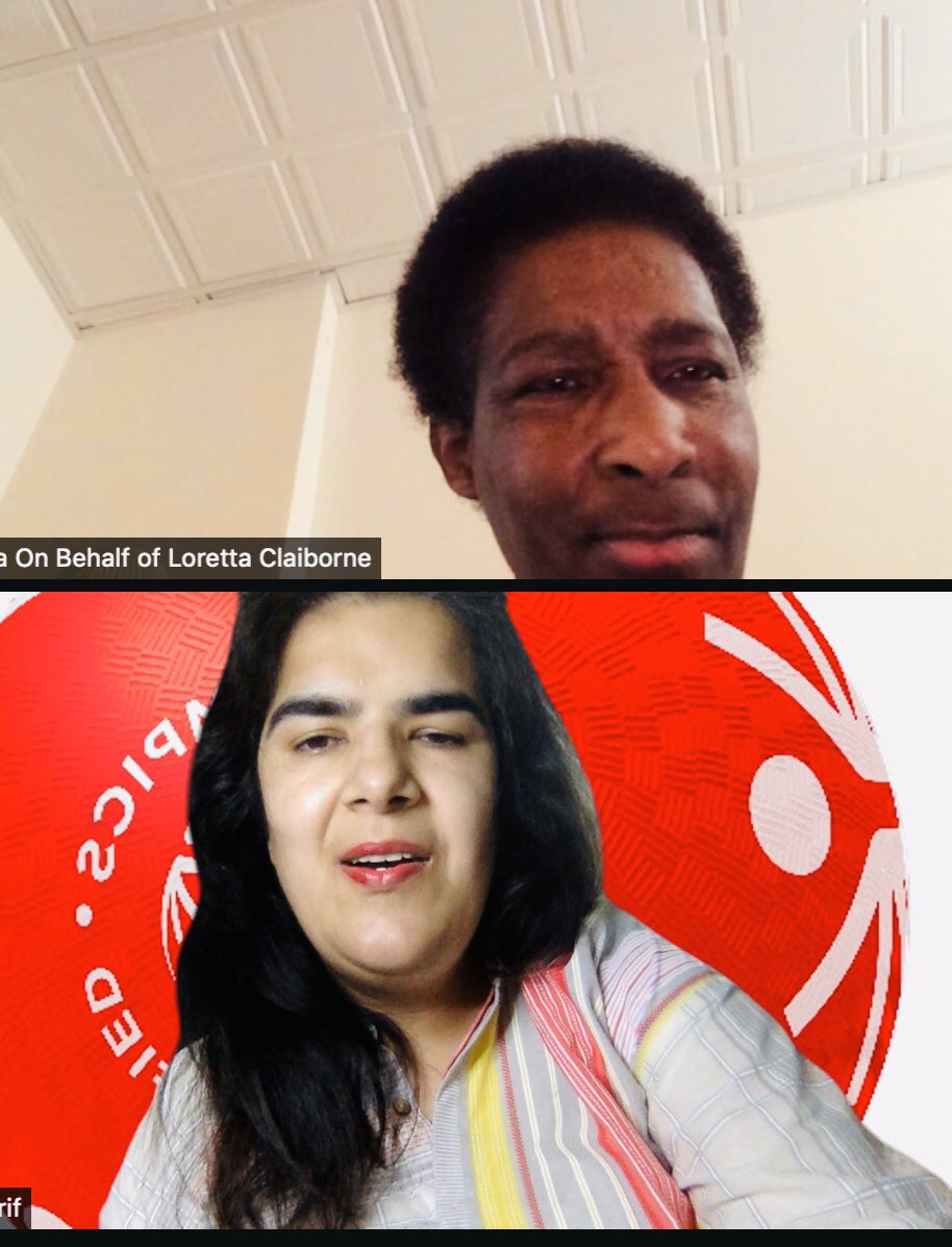 jasminesharif16's tweet photo. A wonderful chat with my friend  Loretta  ❤️.     #SpecialOlympics #FriendshipDay @SpecialOlympics https://t.co/PL8J5H3kNt