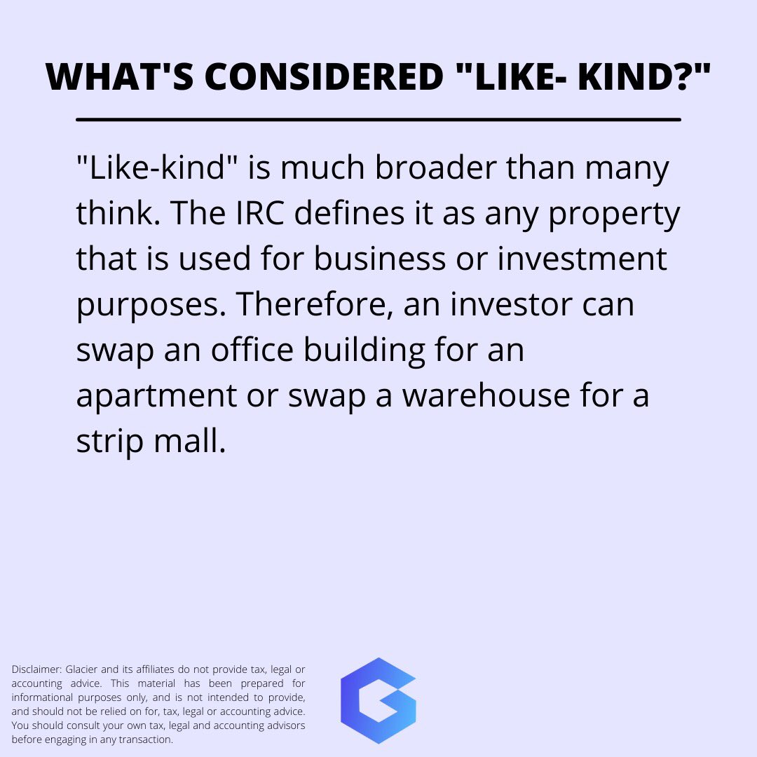 Trustytransact's tweet photo. The 1031 Exchange is an extremely common tax-deferral strategy and a must know for commercial real estate agents. Swipe through to learn more!
-
#glaciercomps #realestateclass #1031exchange #investmentproperty #taxtips https://t.co/v8KQdIPJ7D
