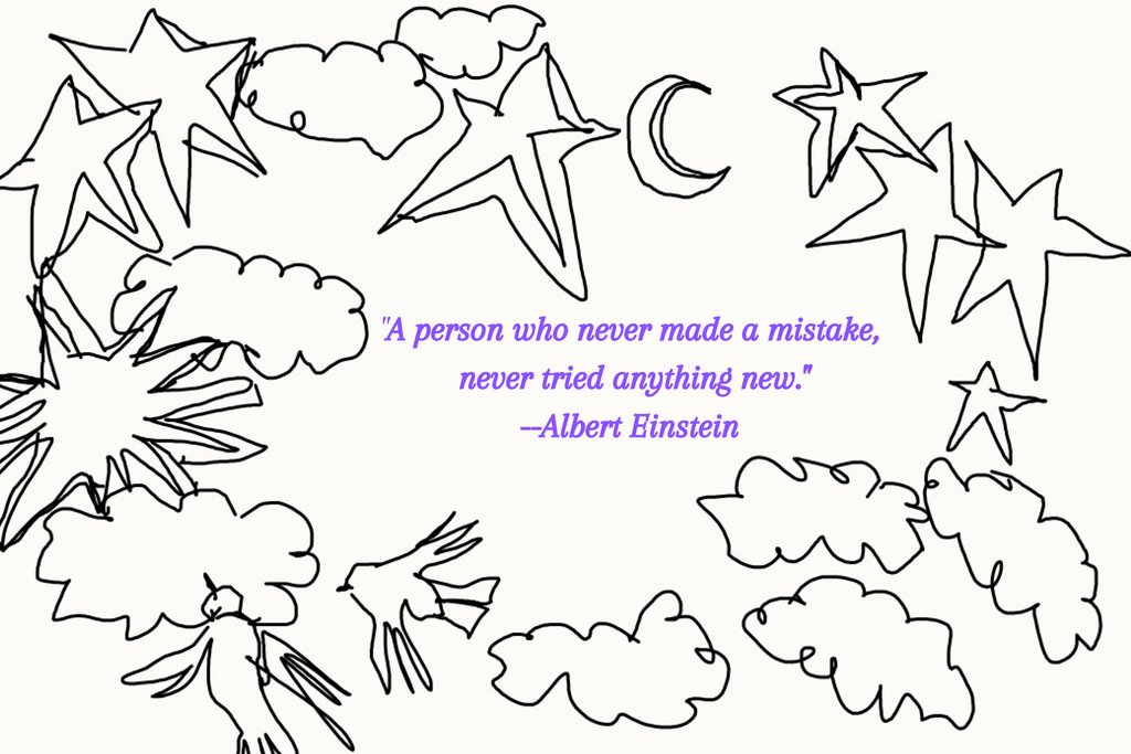 TheLaughApp's tweet photo. "A person who never made a mistake, never tried anything new." --Albert Einstein 

In art, there are no mistakes. Download the L.A.U.G.H. App to try something new. https://t.co/gJQvPDhU37