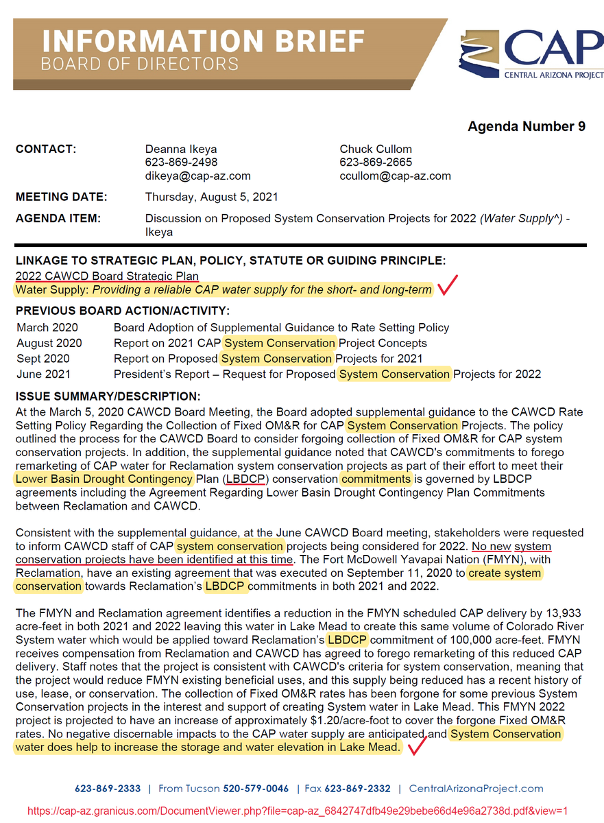 HacheHacheiii's tweet image. “System Conservation water does help to increase the storage and water elevation in Lake Mead.” -
@CAPArizona

All evidence to the contrary! #AZleg #crAZy #AZDCP #LBDCP #DCP