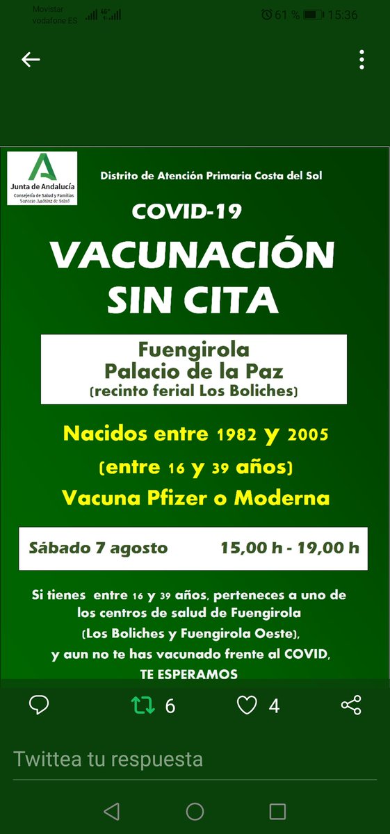 jmelendezluque's tweet photo. Te estamos esperando!!! @Andavac_ @DSAPCostadelSol @saludand @CentroDeSaludFO https://t.co/YLJl1xXrPD