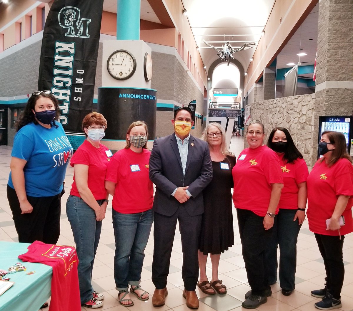 Across New Mexico educators and staff are preparing for the first week of school. We thank them for their dedication to our children. I share their excitement, and I am proud to join their discussions about safely returning to the classroom in-person &amp; a successful year ahead.