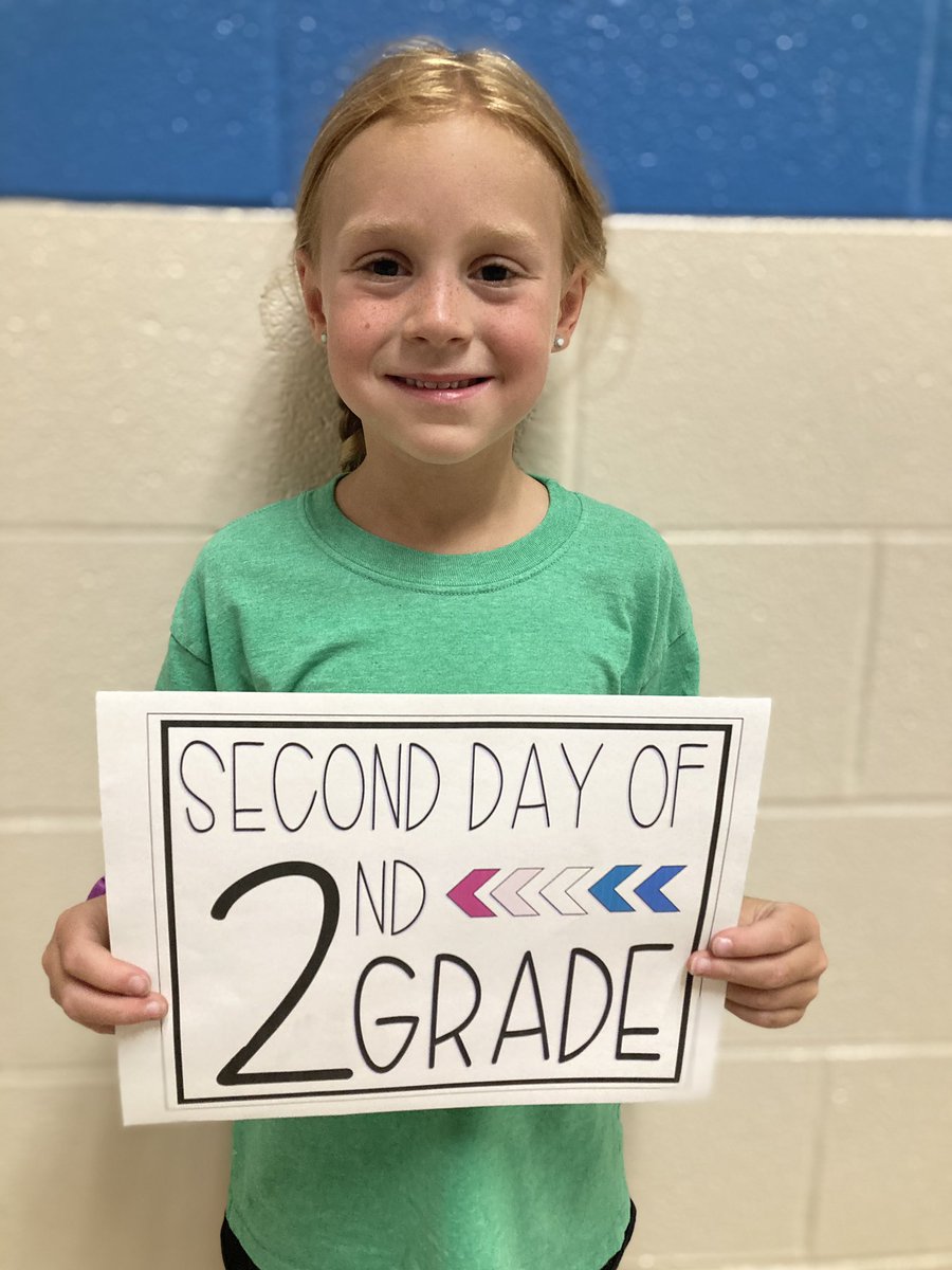 Second day of second grade! #BW20STRONG <a href="/BriarwoodES/">Briarwood Elementary</a> <a href="/WarrenCoSchools/">Warren Co Schools</a>