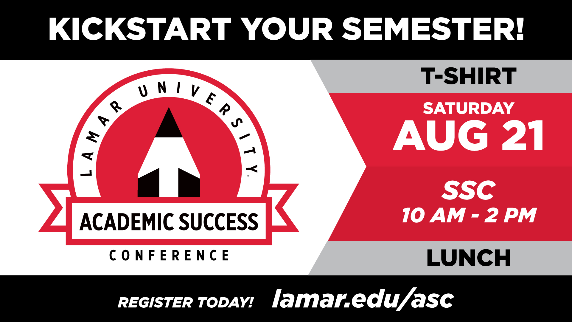 Lamar University on Twitter: "Kickstart your semester by attending the  @lamar_stars Academic Success Conference! https://t.co/1h45Ea1vsr  https://t.co/fsPhrlznKP" / Twitter
