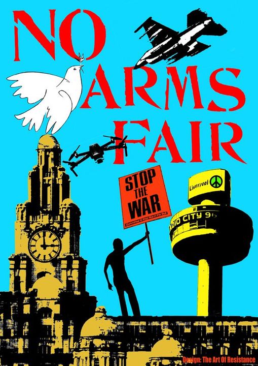 mygibbo's tweet photo. The very idea of an Arms Fair in Liverpool is abhorrent.

🪧 Demonstrate 11 September.

🛑 #StopArmsFairLpool 

Follow @AgainstArms for updates.

@Cornish_Damo @Rachael_Swindon https://t.co/2oeA4bXq4N