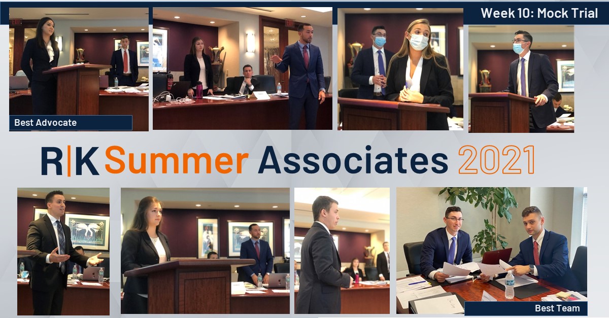 rumbergerkirk's tweet photo. Our 8 summer associates competed in our annual mock trial representing their clients with passion and competence. Read more about it:
https://t.co/yTeEluuCGe
#SummerAssociateProgram #MockTrial #RKSummerAssociates @stetsonlaw @MiamiLawSchool @FSUCollegeofLaw @UALawSchool https://t.co/8vGyr9EnOd