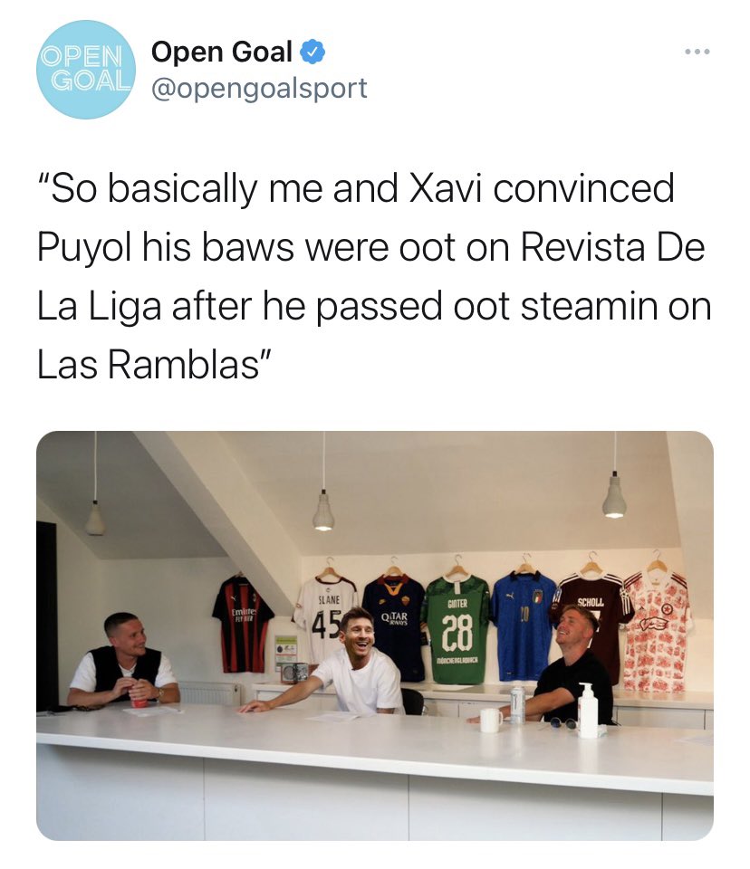🚨 THE NEWS IS OUT!🚨 

Welcome to Open Goal, Lionel Messi 👏 👏👏