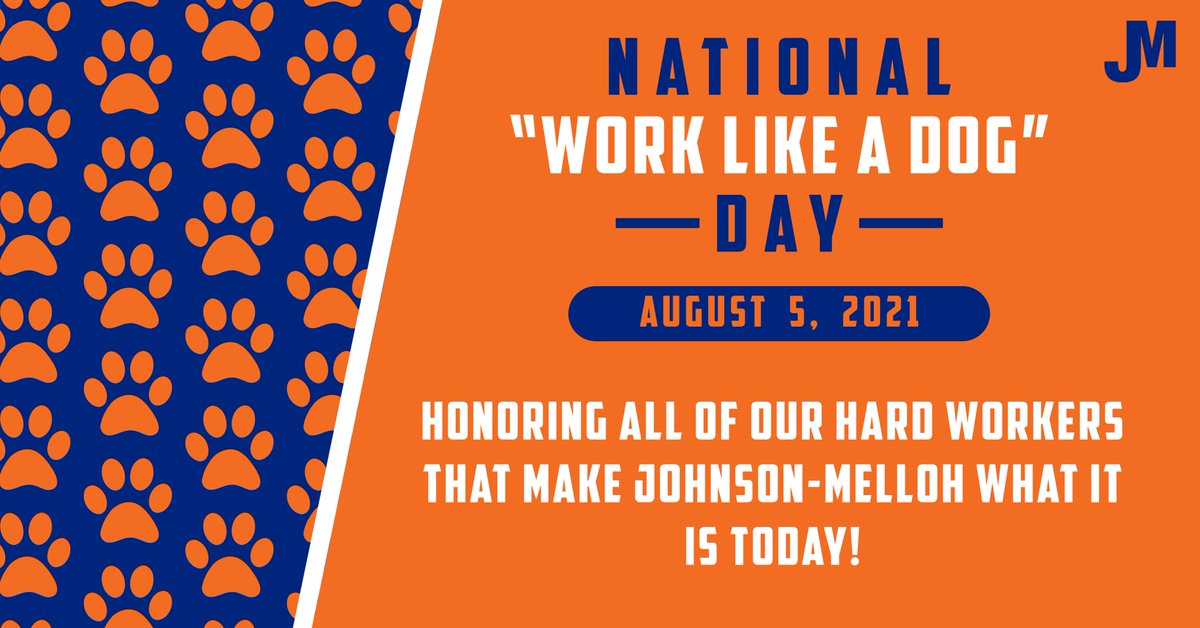 For #NationalWorkLikeADogDay we wanted to honor all of the hard working employees here at Johnson-Melloh! 

#JohnsonMelloh #MechanicalContractors #Hardwork johnsonmelloh.com