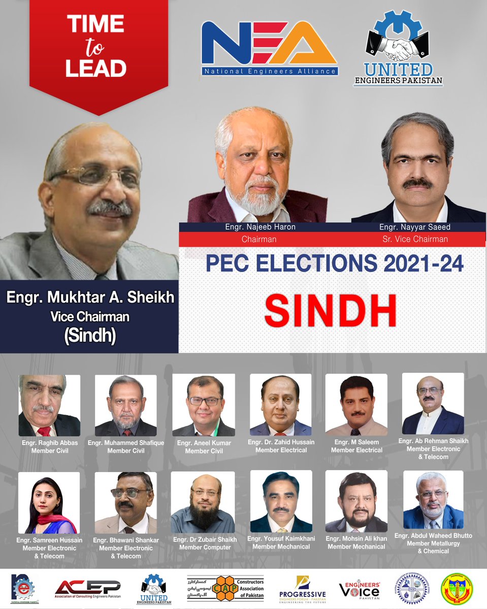 BilaalMohmand's tweet photo. NEA Team @NEAlliance_ from Sindh
#PECElection2021
#VoteForEngineersRight
#Vote4AbdulWaheedbhutto
#NEA #Pakistan #Engineers
@MNajeebHaroon https://t.co/3FCuZi5rie
