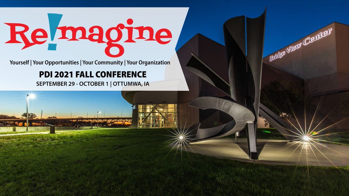 Register now for the 2021 PDI Fall Conference! This stimulating three-day event will focus on REIMAGINE: Yourself, Your Opportunities, Your Community, Your Organizations. 
cvent.me/yq3nAm
#professionaldevelopment  #economincdevelopment