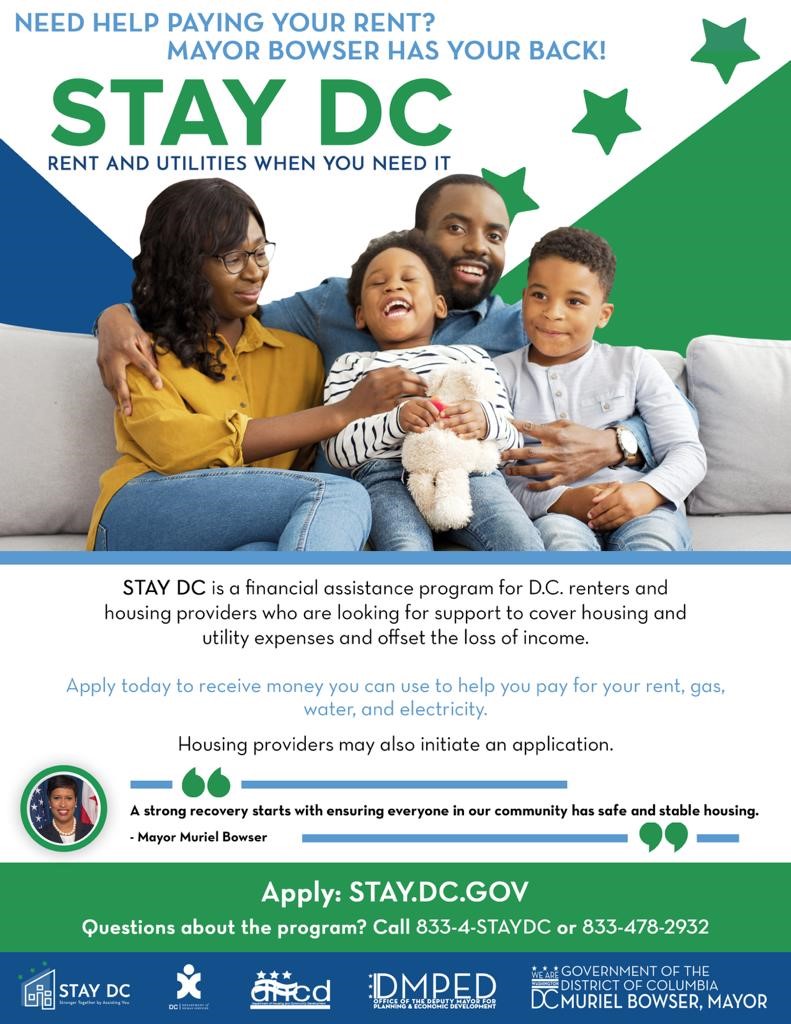 D.C. Housing Authority on Twitter "STAY DC is a District government