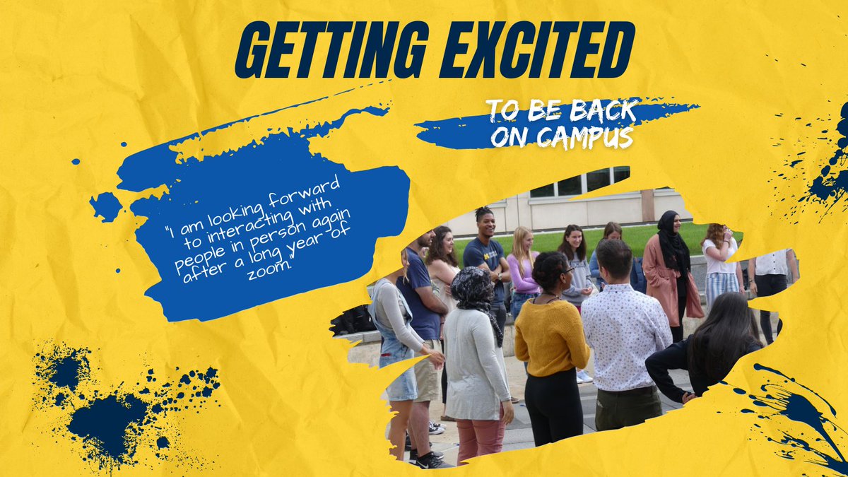 UROPumich's tweet photo. There seems to be a pattern in what the UROP team is most excited about when coming back to campus. “I am looking forward to interacting with people in person again after a long year of Zoom.”
#Michigan #GoBlue #FALLSEMESTER #UROPportunity #LookingForwardtoFall #BacktoSchool https://t.co/sLbt8keXr5