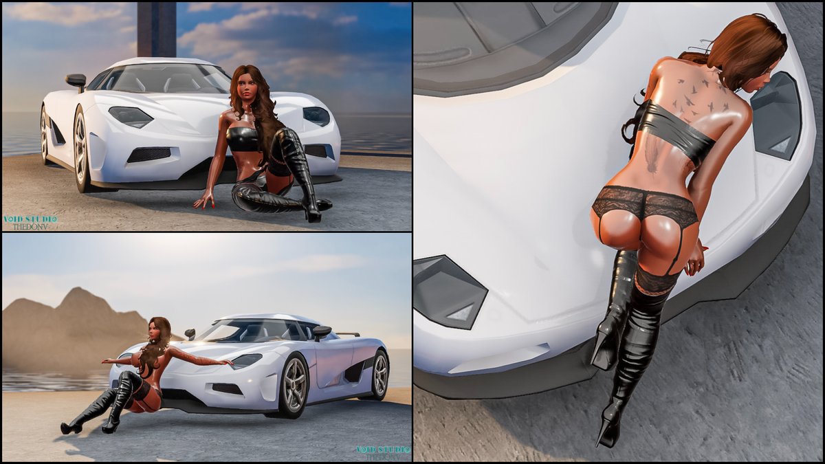 DonVoid1's tweet photo. A few days ago @Stacee3dx paid me a visit and was impressed by my collection of cars. I think she fell in love with my favorite car because she asked me to show it to her from every angle.
#3dxchat #photoshoot #voidstudio #supercar https://t.co/sjftIyLFfO