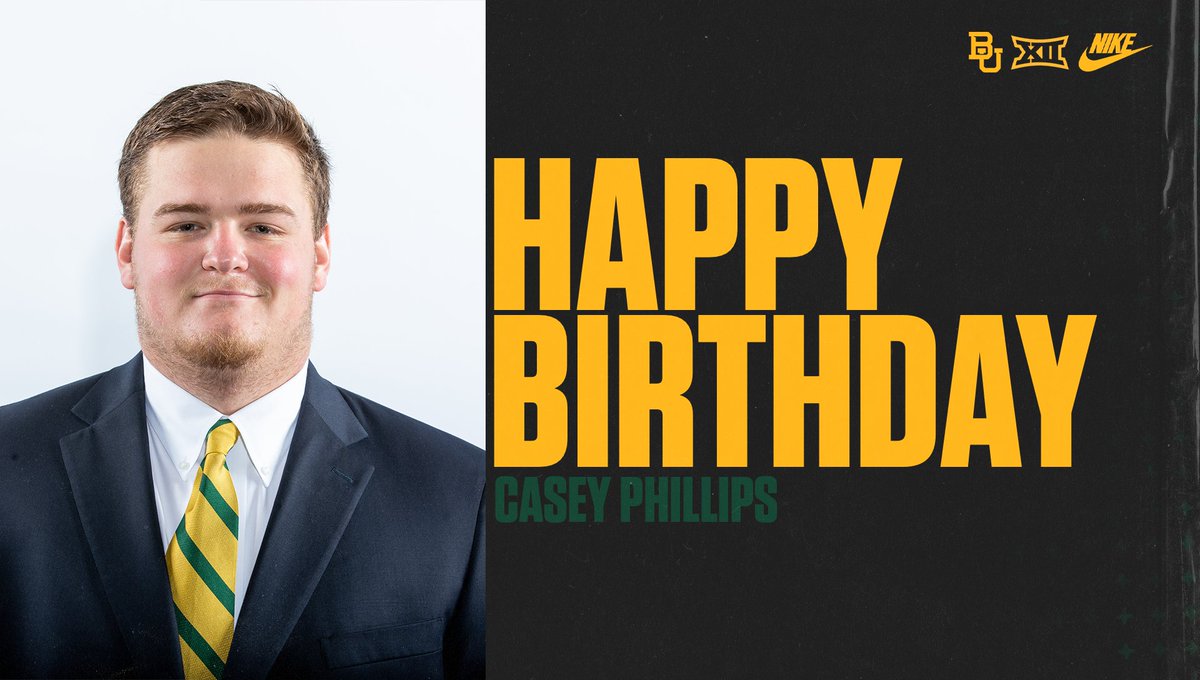 BUFootball's tweet photo. Happy Birthday, @PhillipsCasey1!

#SicEm | #BUncommon https://t.co/lbf7DqQ5vt