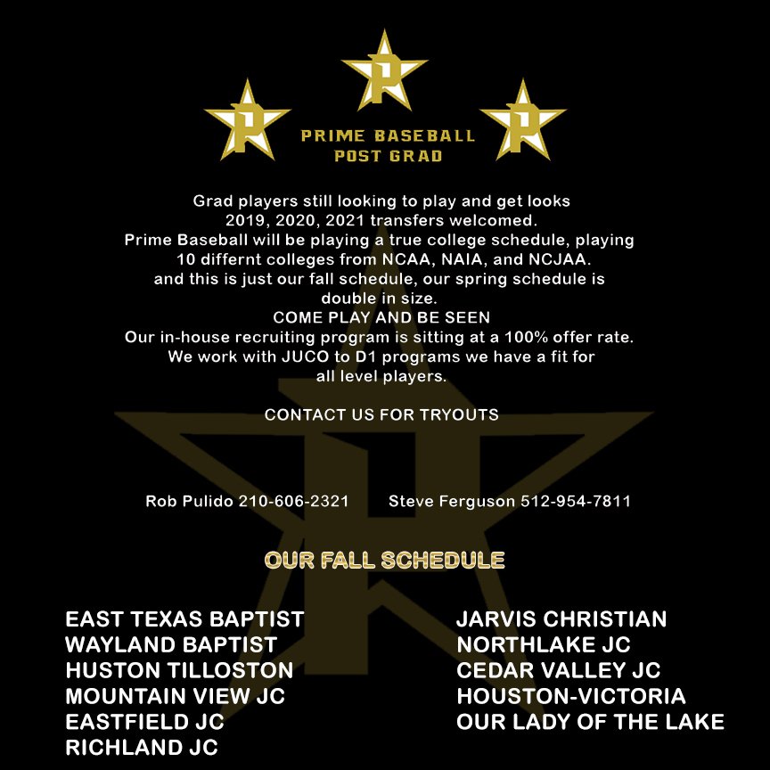Prime_Baseball (@primebaseballtx) on Twitter photo 