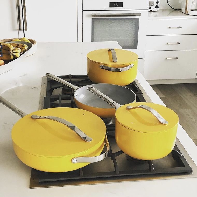 Caraway on X: Nothing brightens up a kitchen *quite* like our #Marigold Cookware  Set. 🌞  / X
