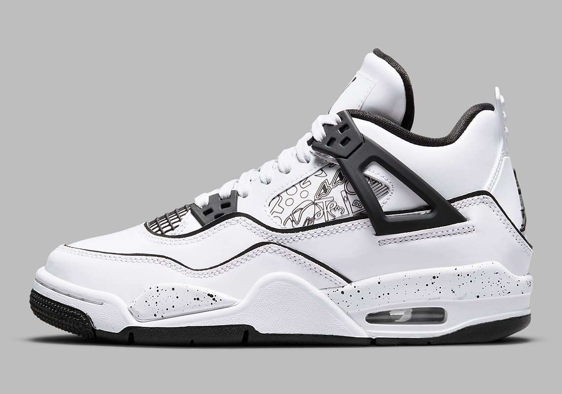 bestbot2019's tweet photo. Air Jordan 4  “DIY”
Color: White/Volt-Black
Grade School: $150
Style Code: DC4101-100

Release Date: Aug 19th, 2021 (Thursday)
https://t.co/AKLpMuv1si https://t.co/GuIhHq2ZYU