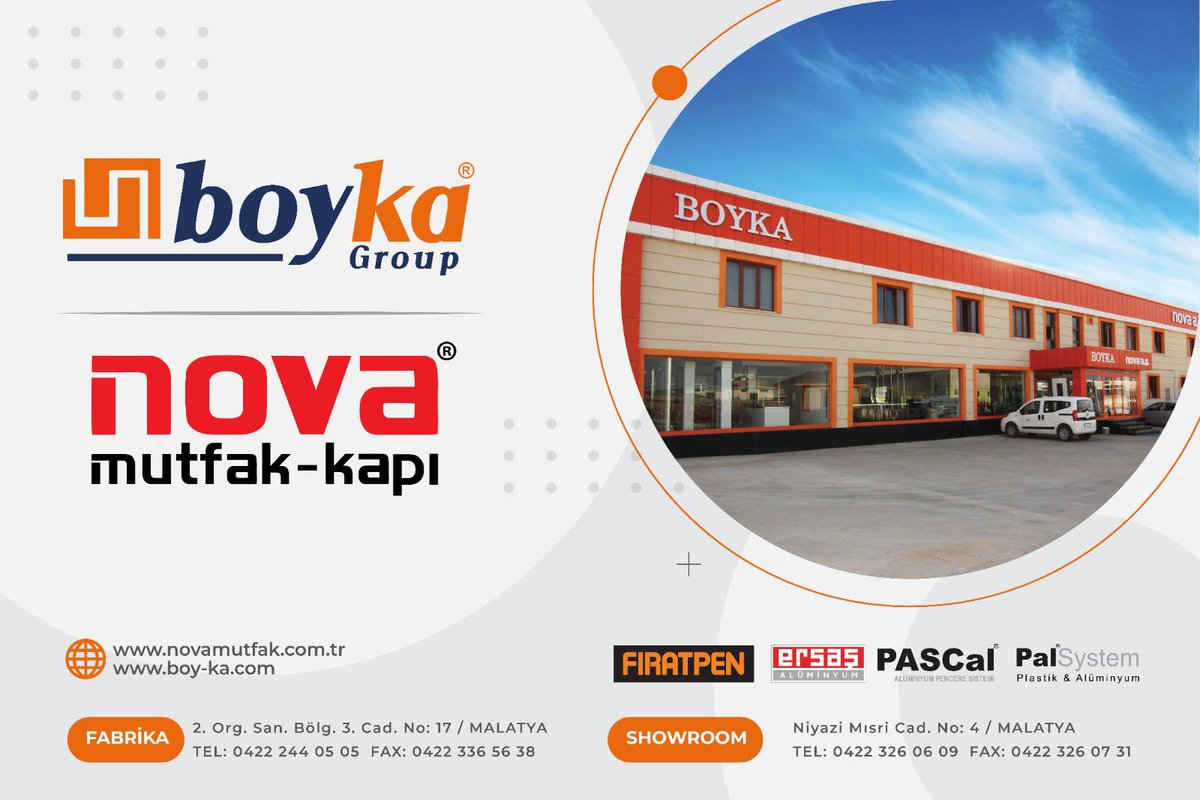 BoykaGroup's tweet photo. “Her sektörün bir lideri vardır”
#BoykaGroup
#NovaMutfak
#NovaKapı
#Fıratpen https://t.co/JgOKqfpZ5m